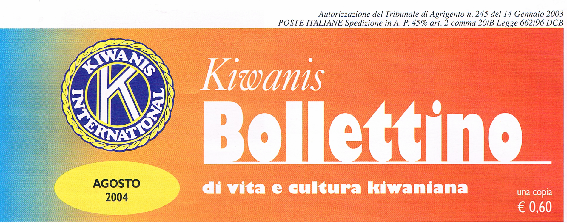 Kiwanis Bollettino